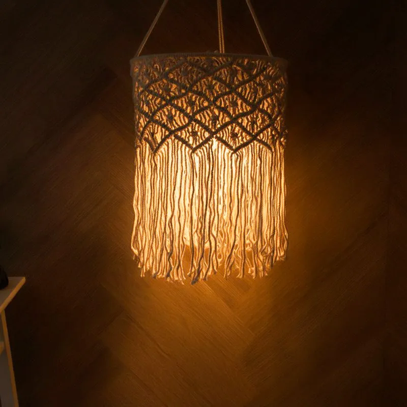 Clover Macrame Lampshade media 1