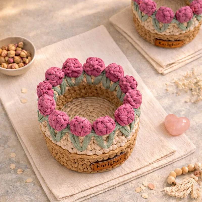 Tulip Twist Cotton Storage Basket media 4