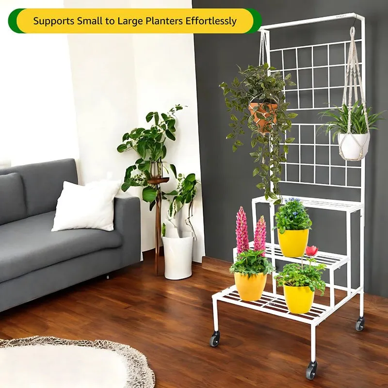 Graziana Tiered Planter Stand - White media 4