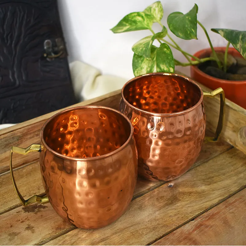 Frost Sip Copper Moscow Mule Drinking Glass (500 mL) - Set Of Two media 6