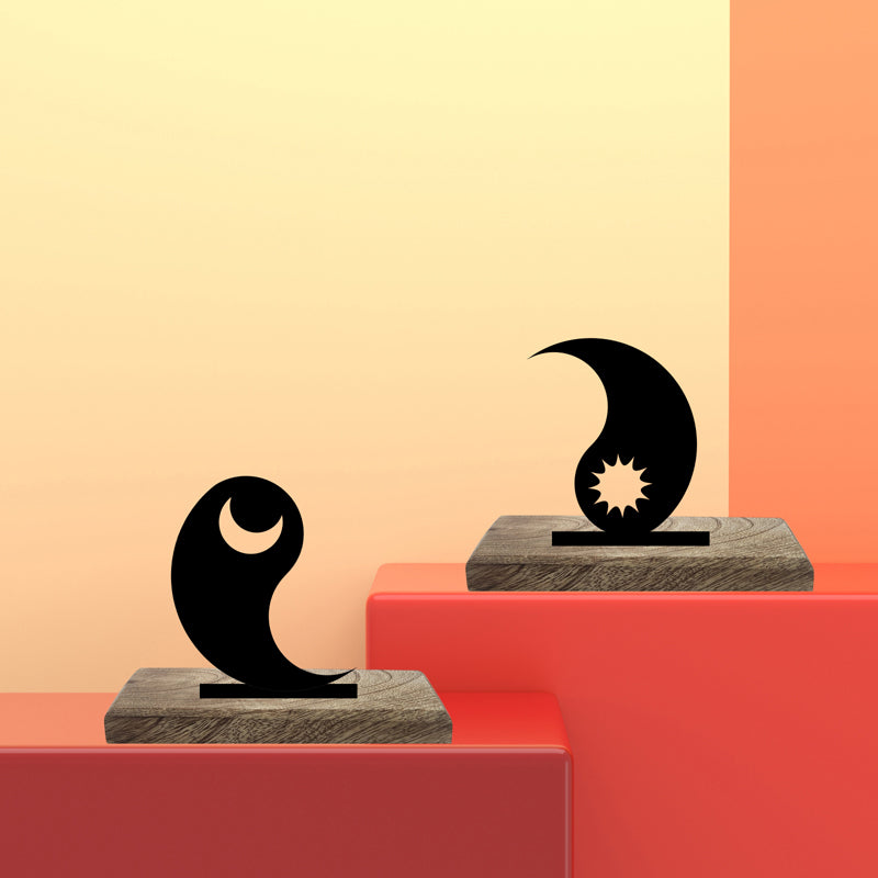 Yin & Yang Showpiece - Set Of Two