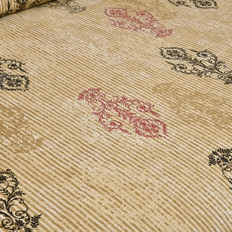 Mayurankh Printed Cotton Bedsheet (Yellow) - 160 TC media 3