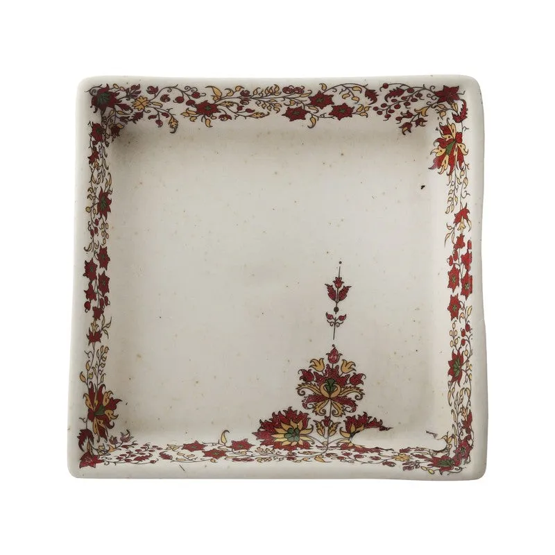 Mudleaf Multicolor Square Stoneware Platter - Set of Two media 5