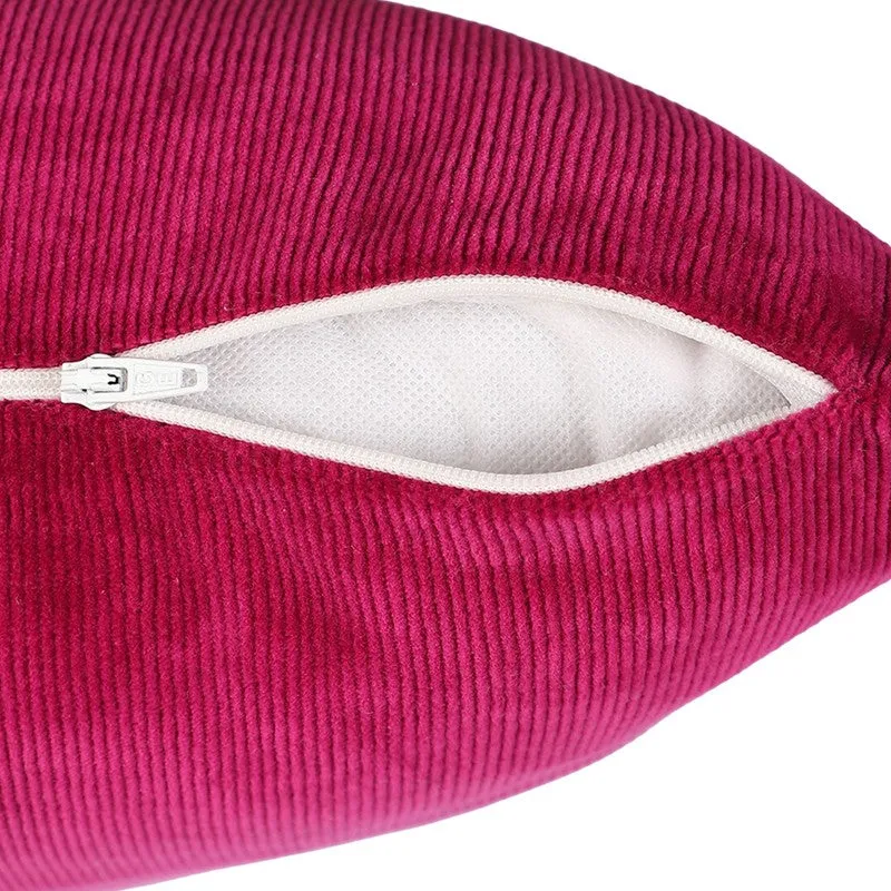 Solid Luxe Cushion Cover - Maroon media 5