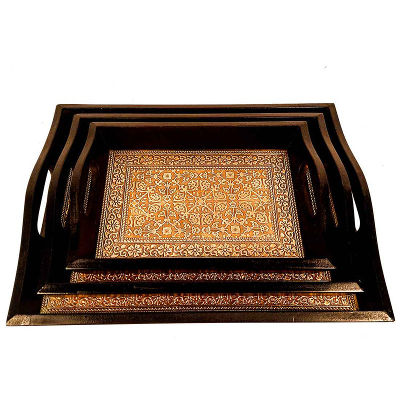 Duvara Brass Tray - Set Of Three media 4