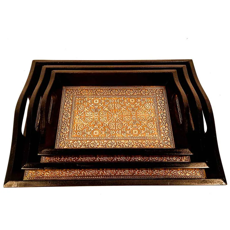 Duvara Brass Tray - Set Of Three media 4