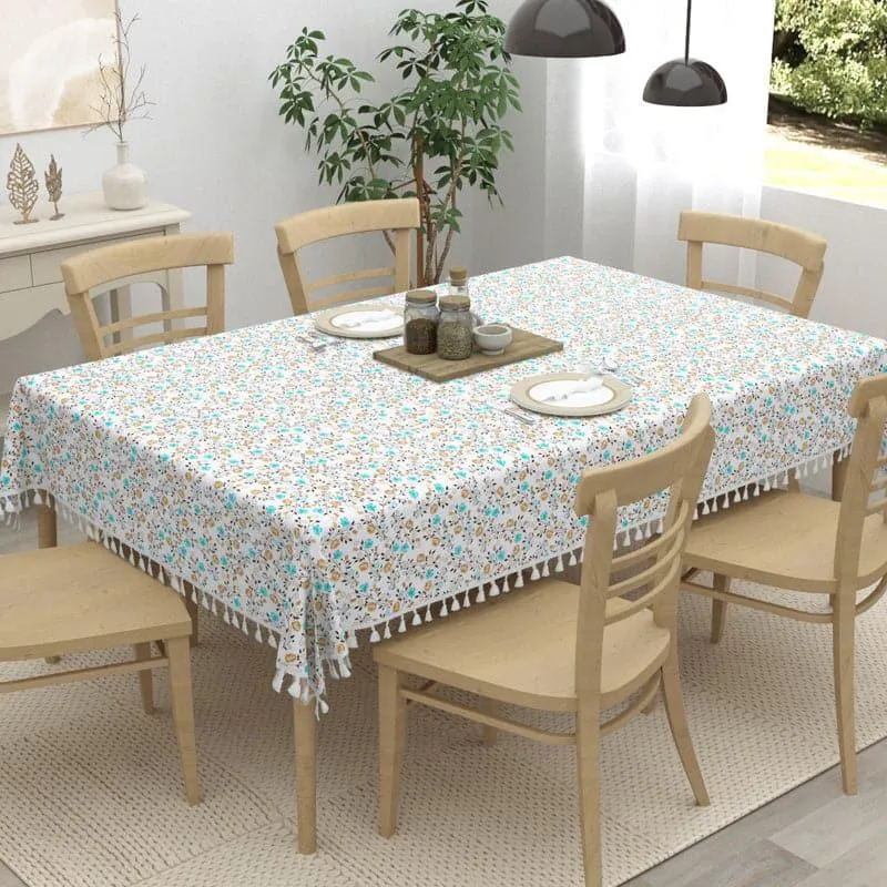Adva Floral Table Cloth - Blue & Yellow media 3