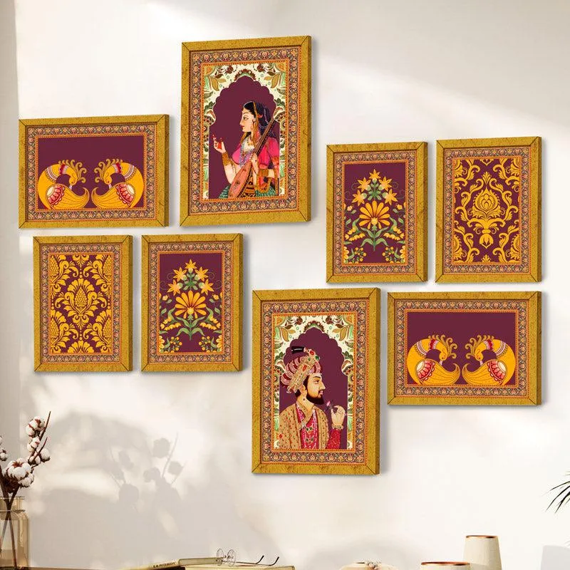 Mumtaz Shahjahan Wall Art - Set Of Eight media 1