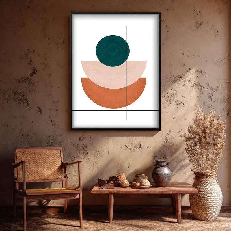Linear Anchor Canvas Wall Painting With Black Frame media 5