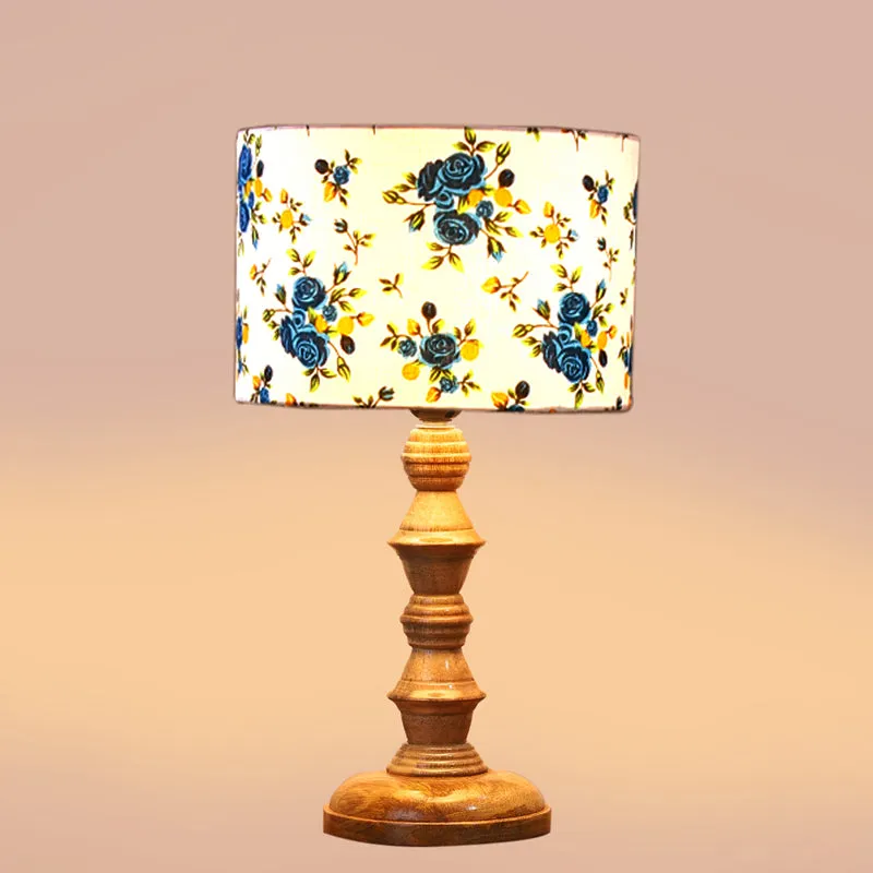 Fleur Timber Wooden Table Lamp - Multicolor media 4