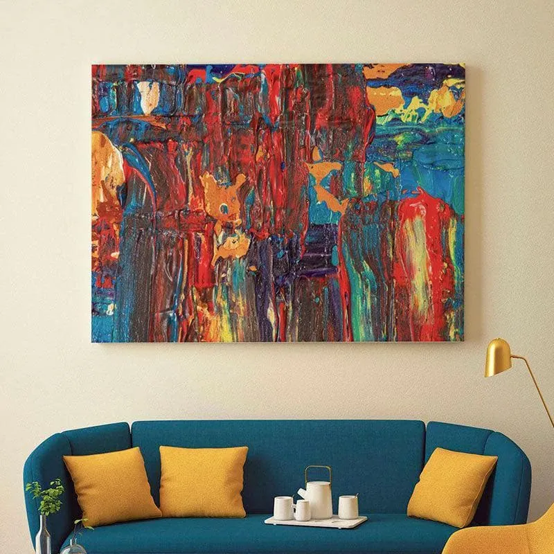 Multicolored Abstract Painting - Gallery Wrap media 1