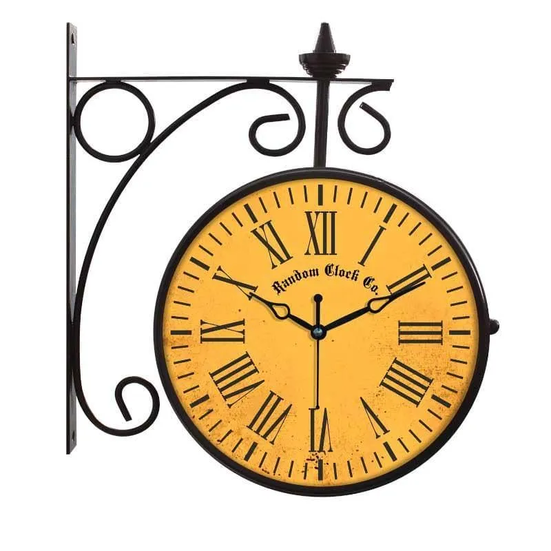 Vintage Dual-Timekeeper Wall Clock media 4