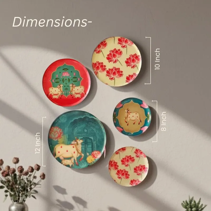 Kamadhenu Charm Wall Plate - Set Of Five media 9