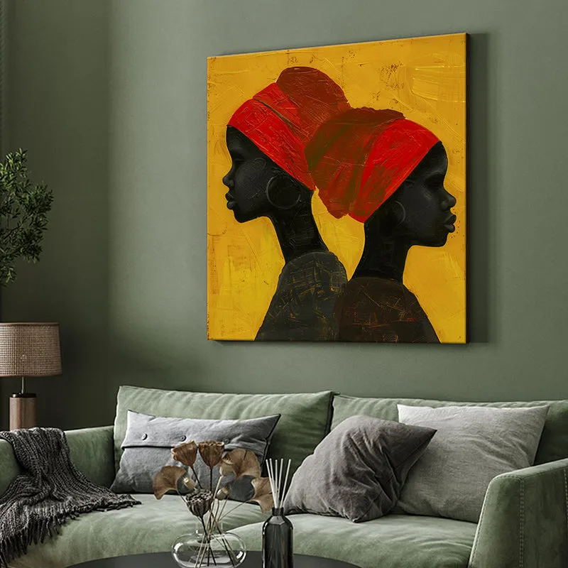 Africans Silhouette Wall Painting media 4