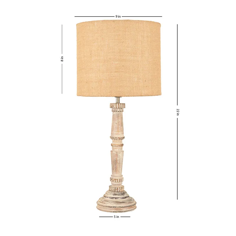 Empira Fabric Table Lamp - Beige media 5