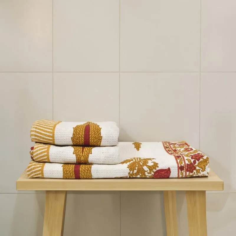 Mriksha Waffle Towel Combo - Three Piece Set media 1
