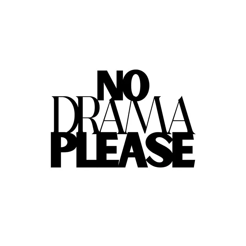 No Drama Please Iron Wall Accent media 3