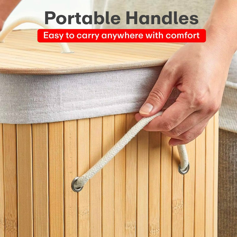 Rioware Slim Laundry Basket - Brown media 6