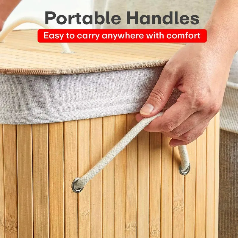 Rioware Slim Laundry Basket - Brown media 6