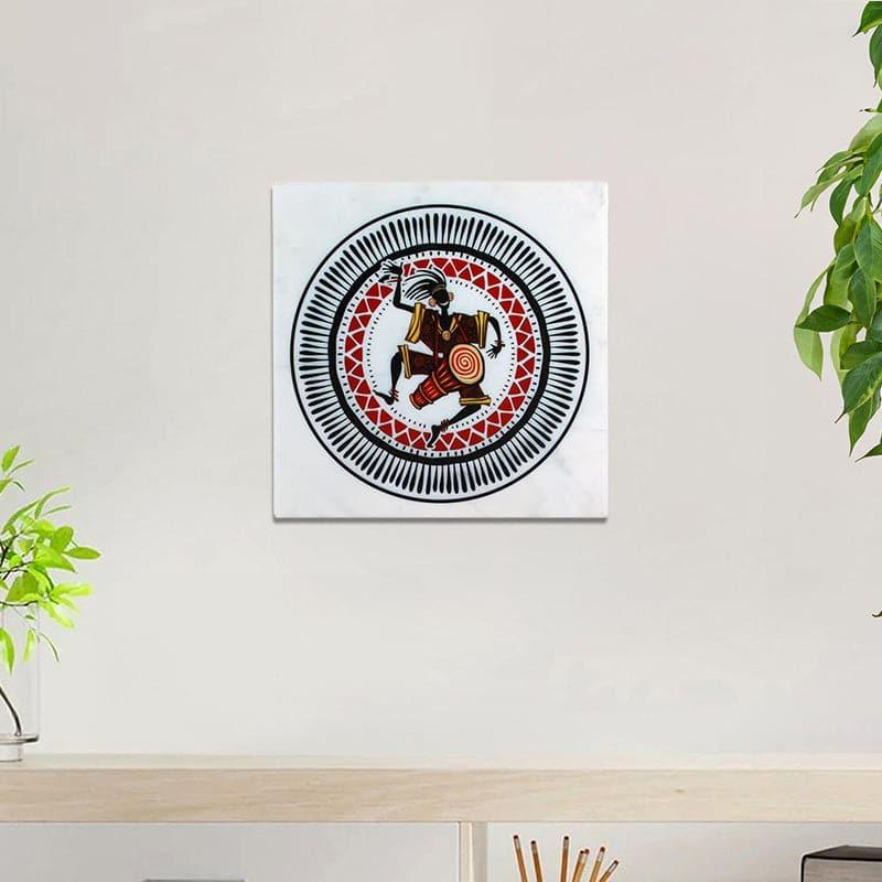 Tribal Dance Marble Wall Accent