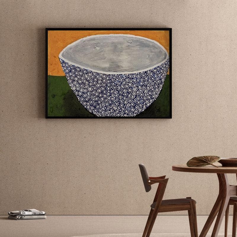 Murrae's Bowl Canvas Wall Painting - Black Frame