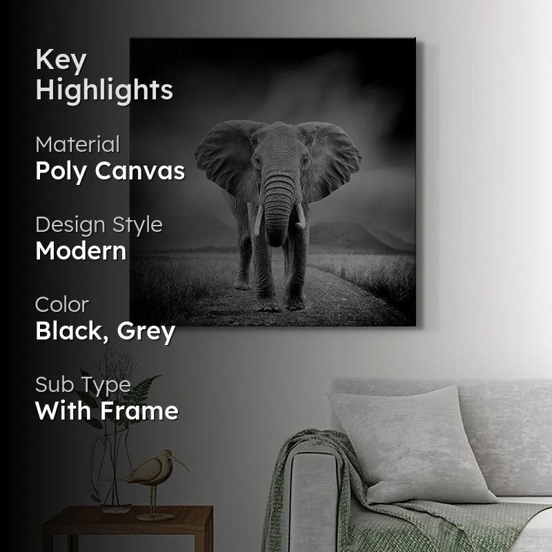 Wild Elephant Wall Painting media 2