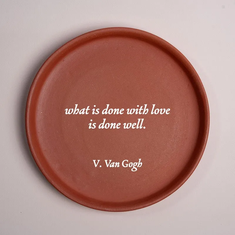 Soulful Quote Terracotta Wall Plate media 3