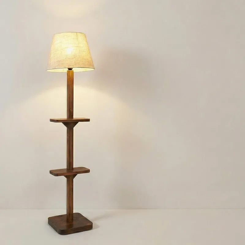 Jovana Shelf Wooden Floor Lamp media 8