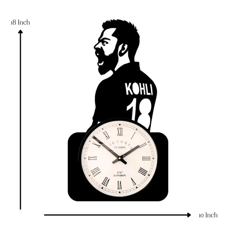 Kohli Steel Analog Wall Clock - Black media 7