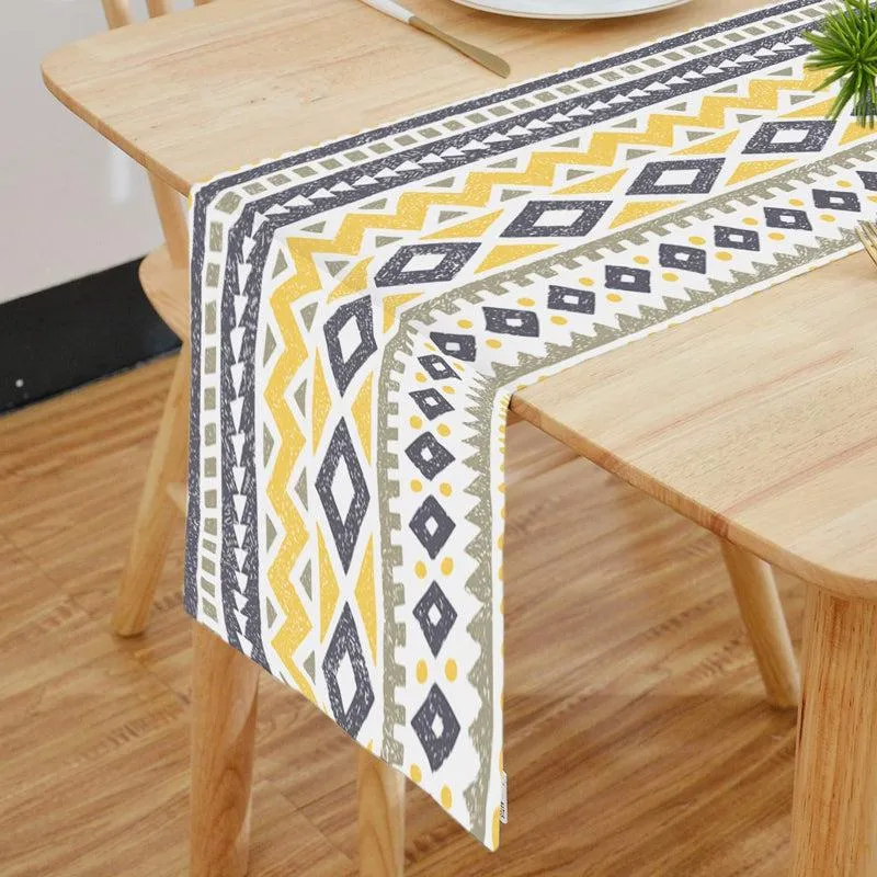 Leta Poly Canvas Table Runner media 3