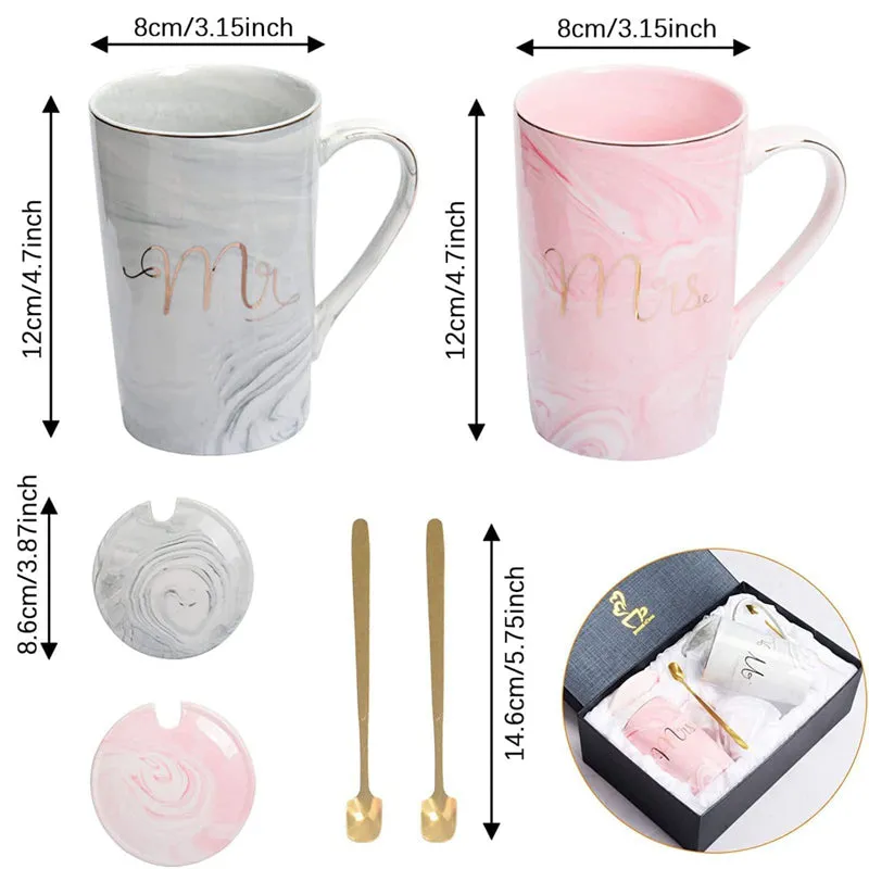 Mr & Mrs Glass Coffee Mug (380 mL Each) - Set Of Two media 9