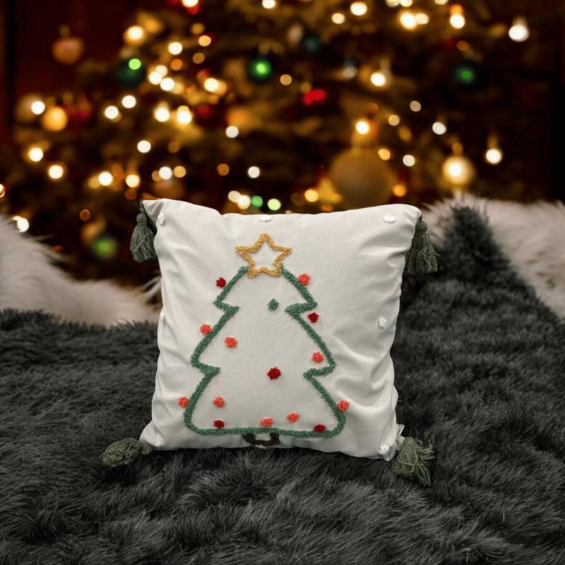 Sassy Spruce Velvet Christmas Cushion Cover media 4