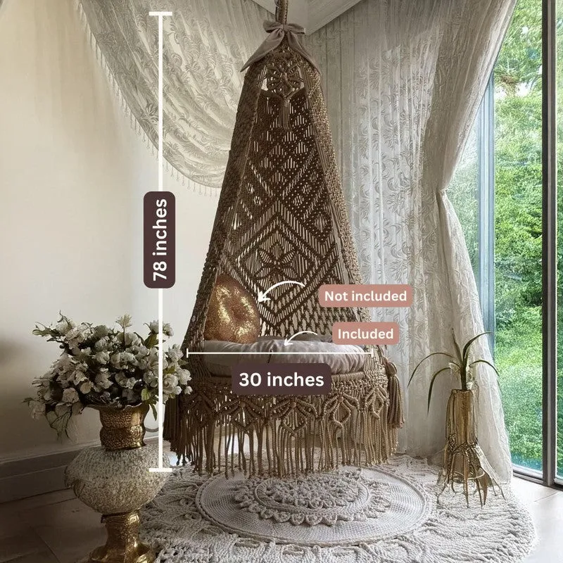 Alaro Macrame Swing Chair media 8