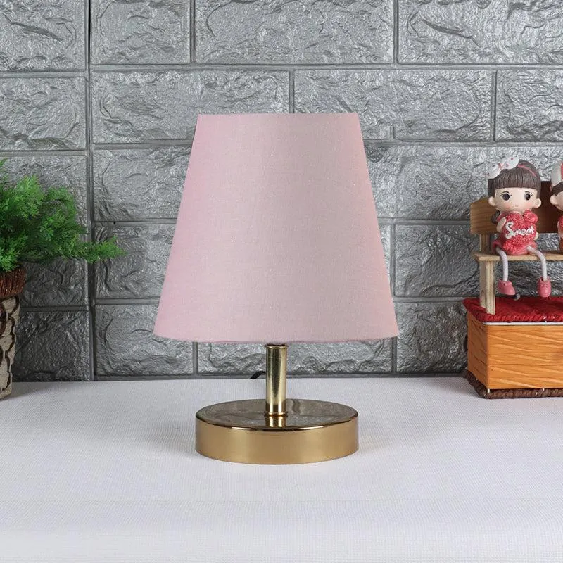 Alba Fabric Table Lamp - Grey,Gold media 3