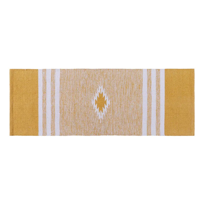 Decoria Cotton Runner Rug - Yellow media 1