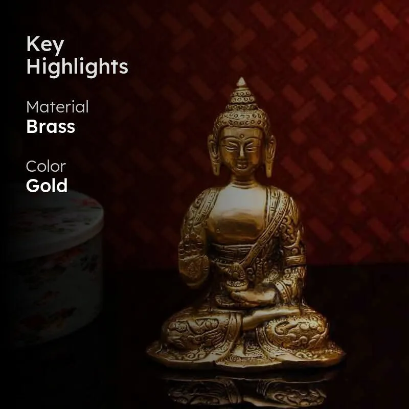 Composed Buddha Statue media 2