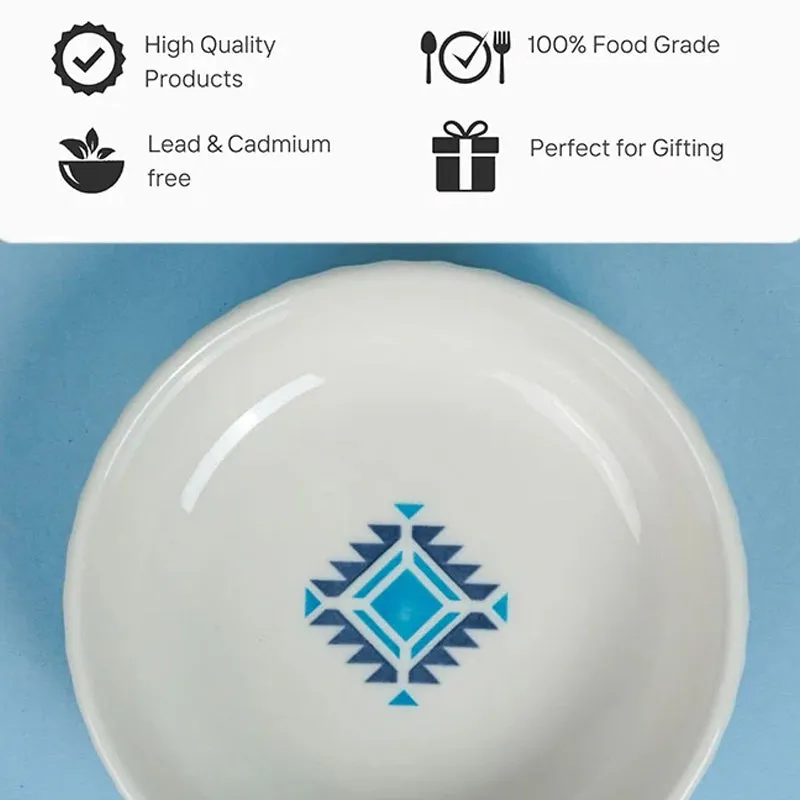 Jivo Ceramic Ethnic Bowl (150 ML) - Set Of Six media 6