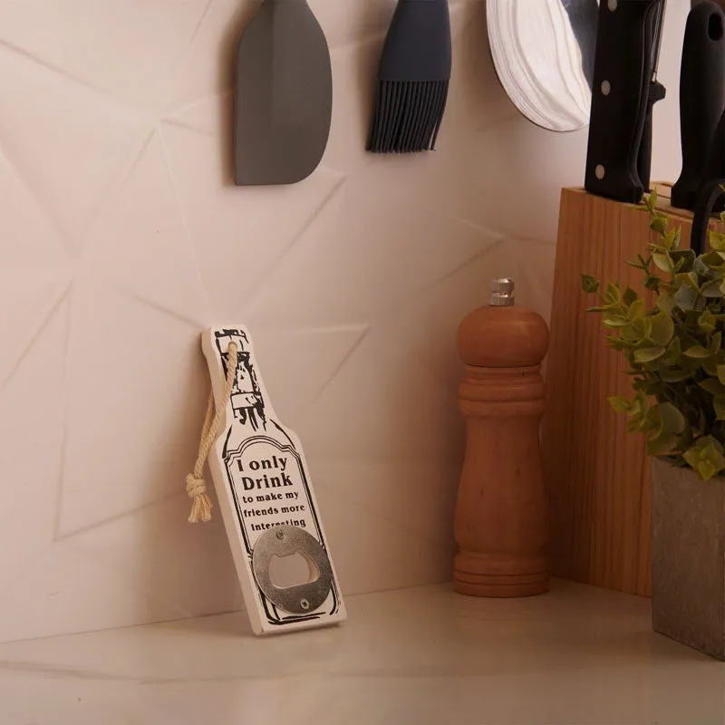 Beer & Friends Bottle Opener - White media 1