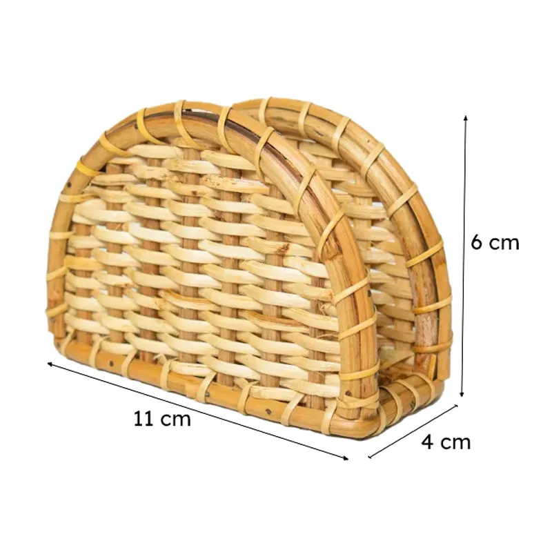 Vrita Rattan Napkin Holder media 5