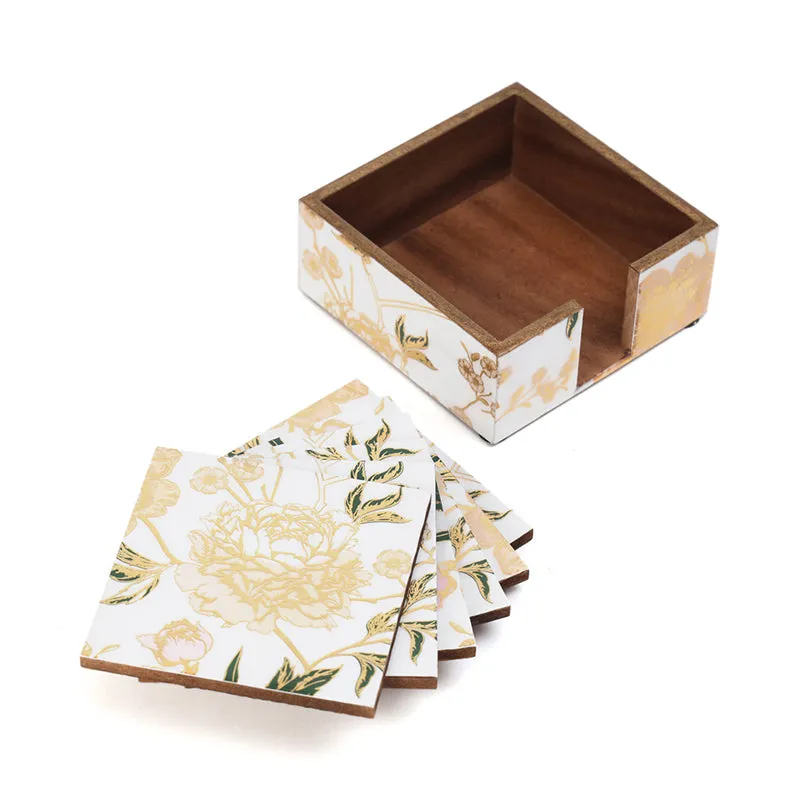 Gild Rosa Coaster - Seven Piece Set media 5