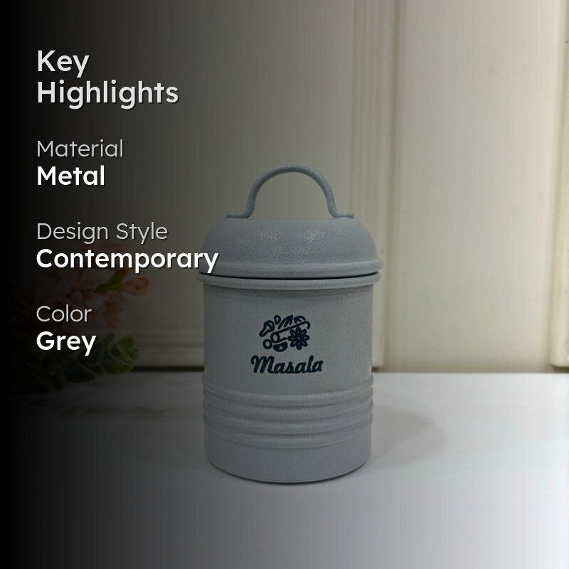 Ferrous Fun Masala Storage Container (1000 mL) - Grey media 2