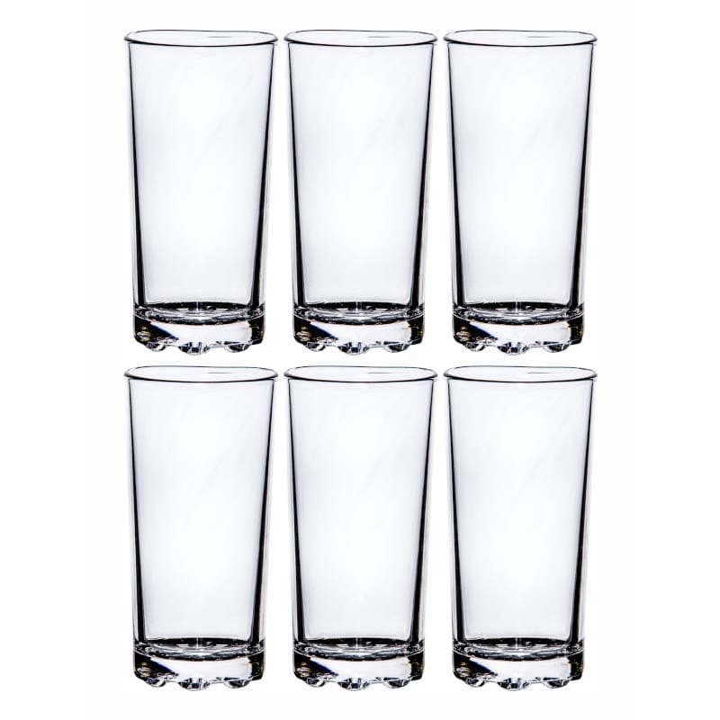Troopee Straight Glass Tumbler (300 mL Each) - Set Of Six media 5
