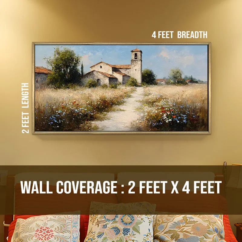 Old Homestead Canvas Wall Painting With Frame media 9