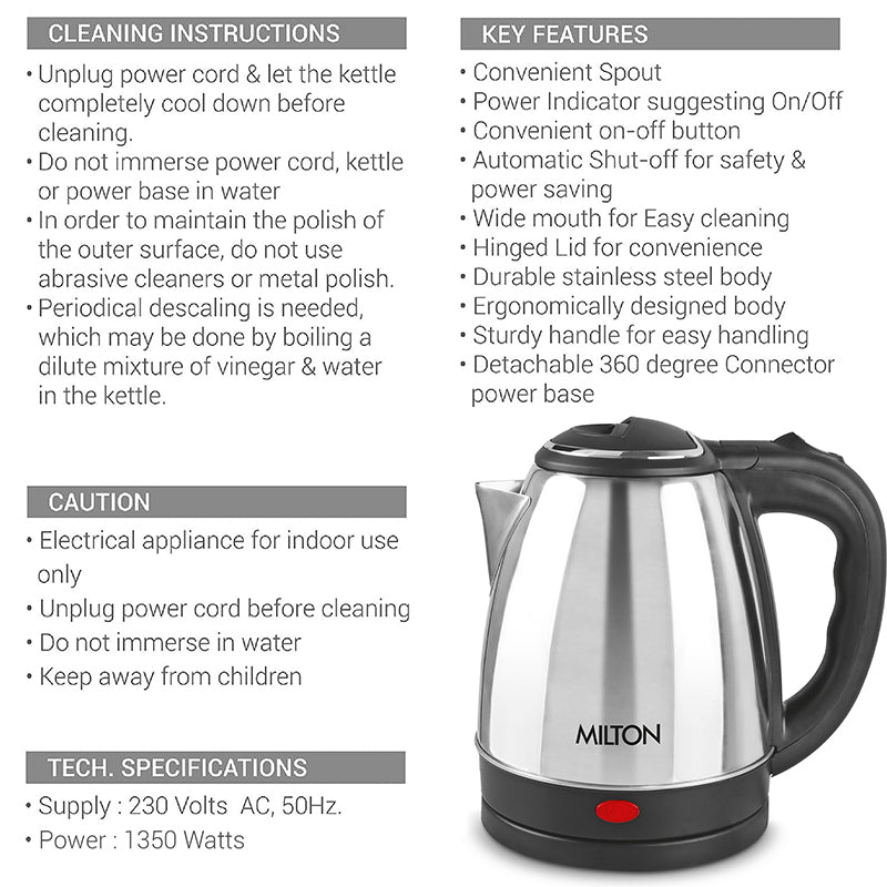 Milton VaporPro 2 L Electric Kettle - 1500 W media 10