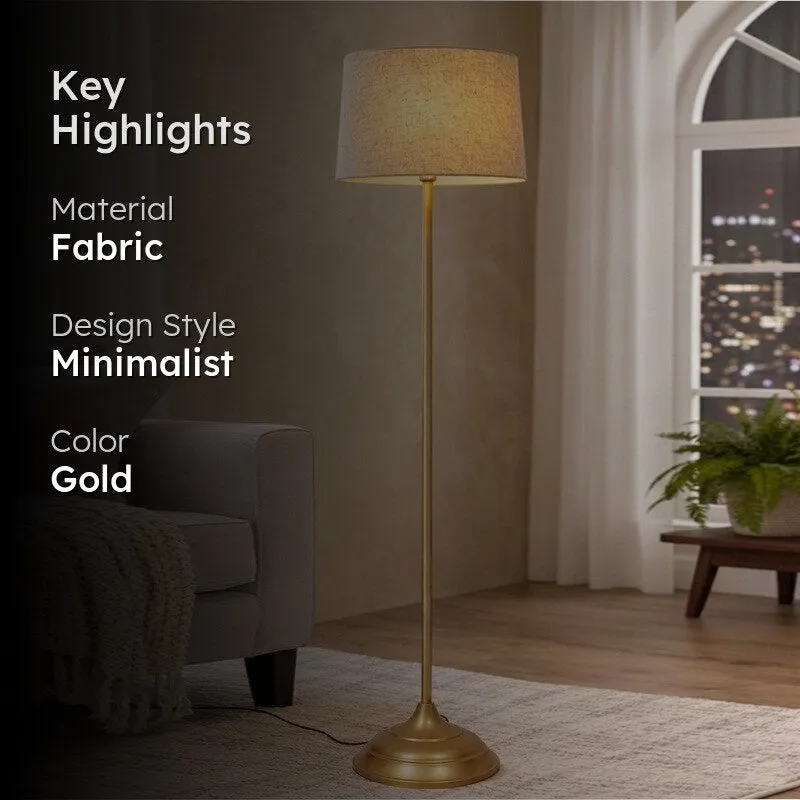 Gabriella Floor Lamp - Gold & White media 2