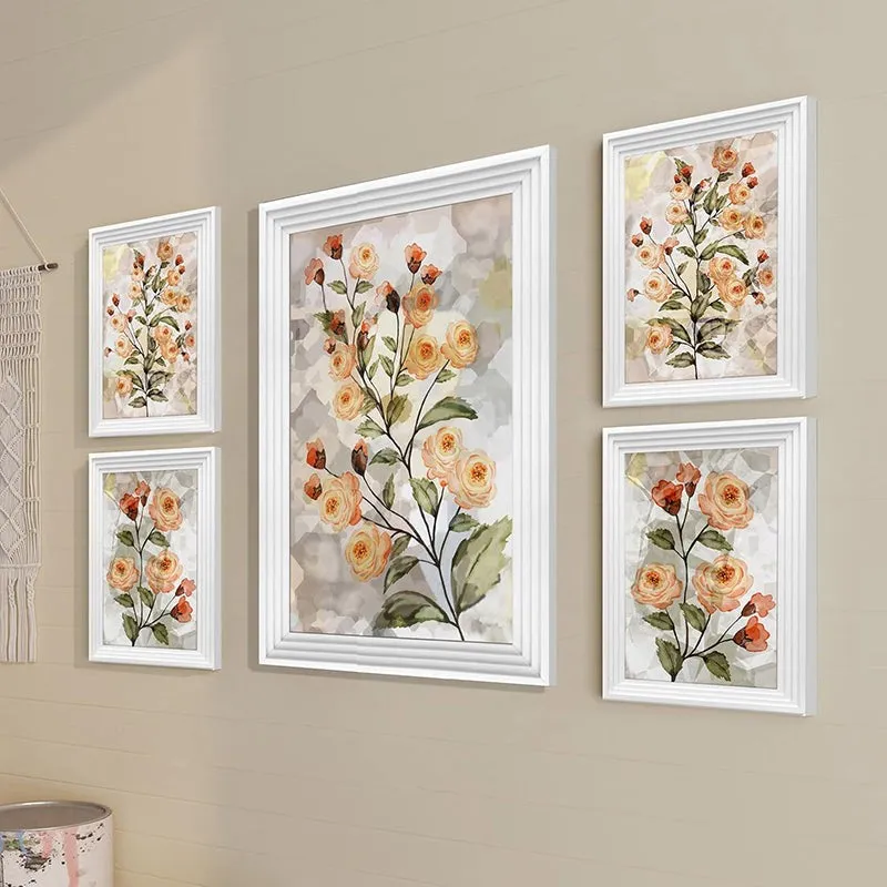 Dahlia Mist Wall Art (Peach) - Set Of Five media 5