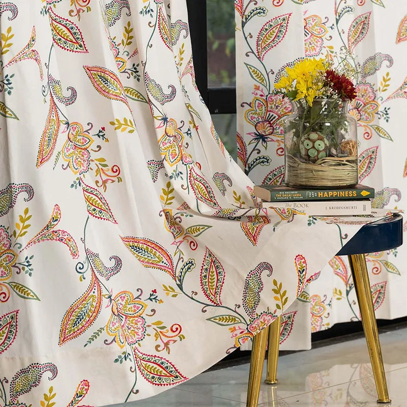 Urban Space Lilae Curtain (Beige) - Set Of Two media 1