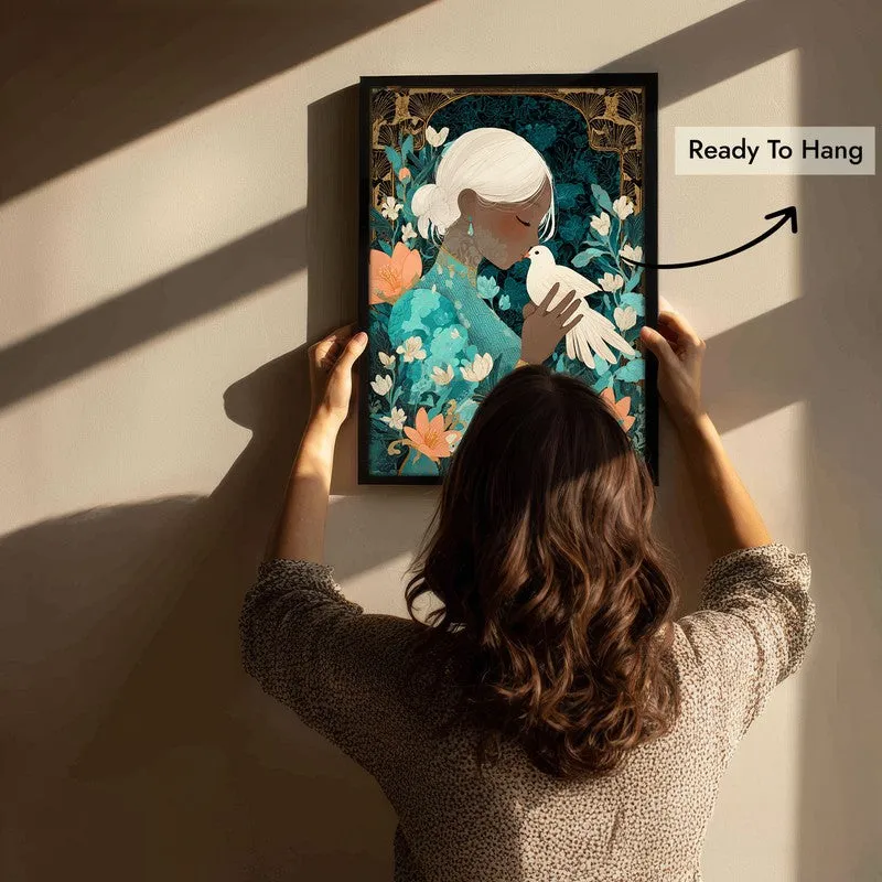 Miraye Canvas Wall Painting With Black Frame media 5