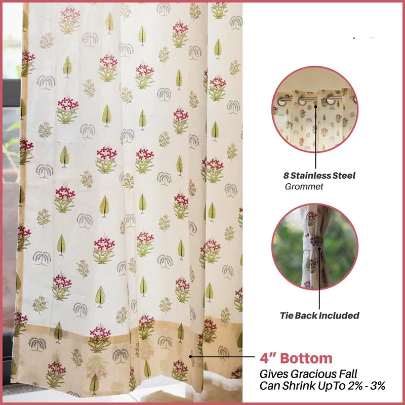 Urban Space Antaara Curtain (Pink) - Set Of Two media 6
