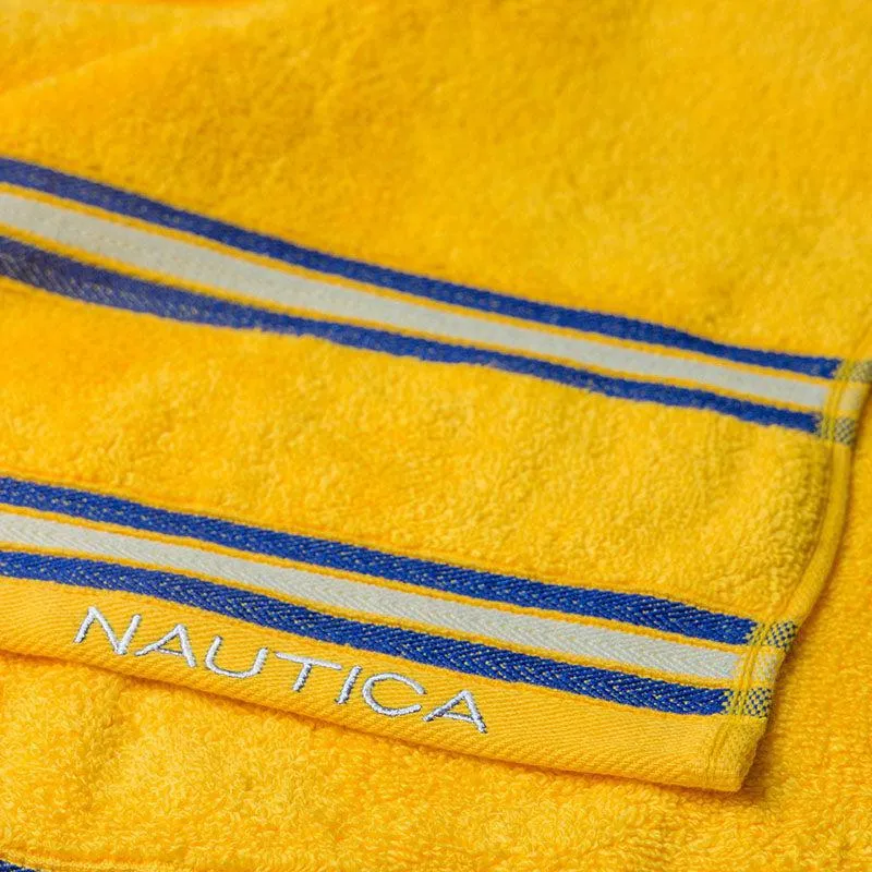 Nautica Dove Down Cotton Towel Set (Pink & Yellow) - Set Of Two media 7